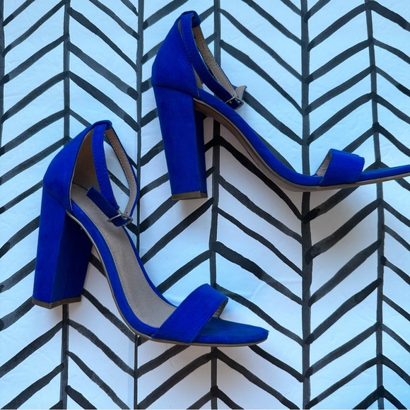 Charlotte Russe Shoes - Charlotte Russe Royal Blue High Block Heel